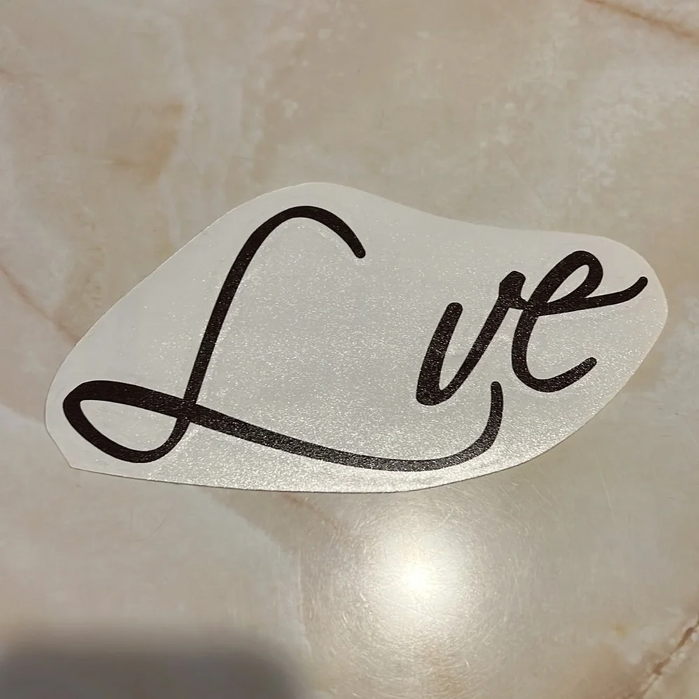 NIB Love signature custom Decal Vinyl sticker